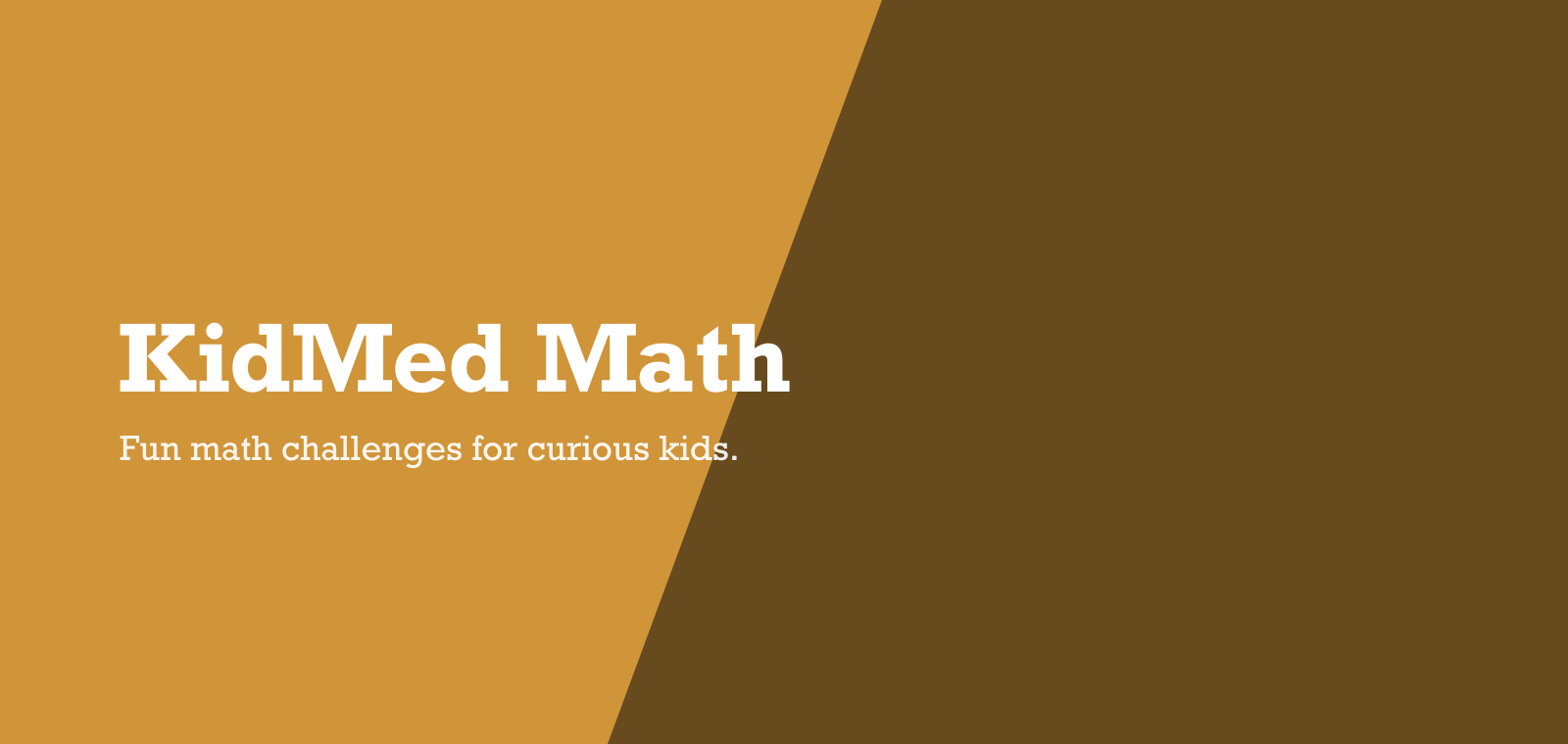 KidMed Math KidMed Math — fun math challenges for kids
